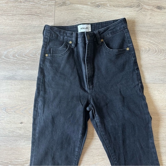 Rolla’s Eastcoast Boot High Rise Boot Black Jeans Sz 27 - Picture 4 of 8